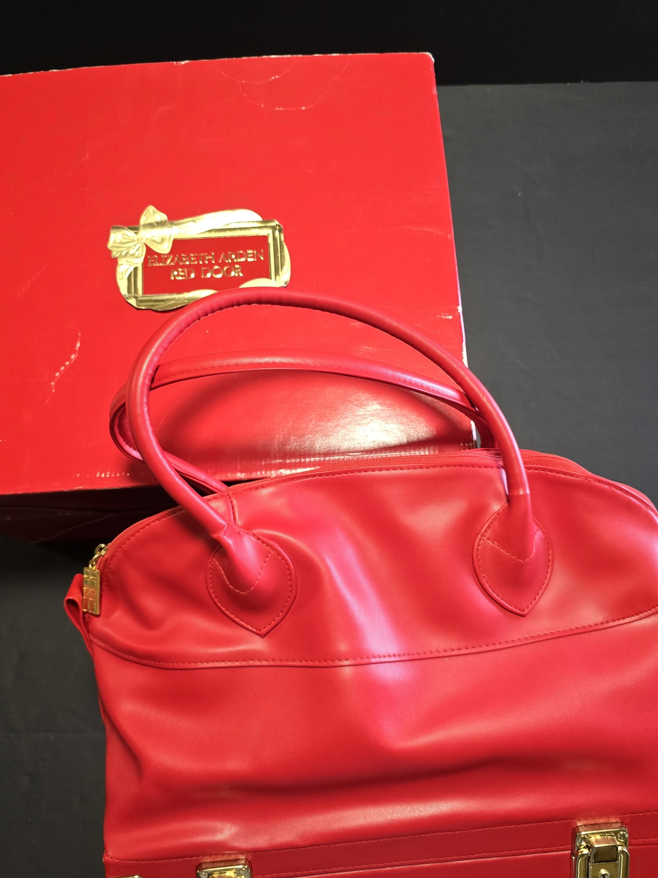 Elizabeth Arden Red Door Red Leather Satchel Elizabeth Arden Red Door Red Leather Satchel